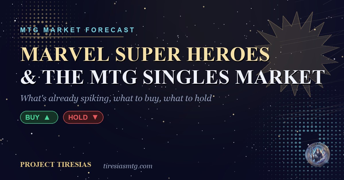 Marvel Super Heroes and the MTG singles market — Project Tiresias forecast